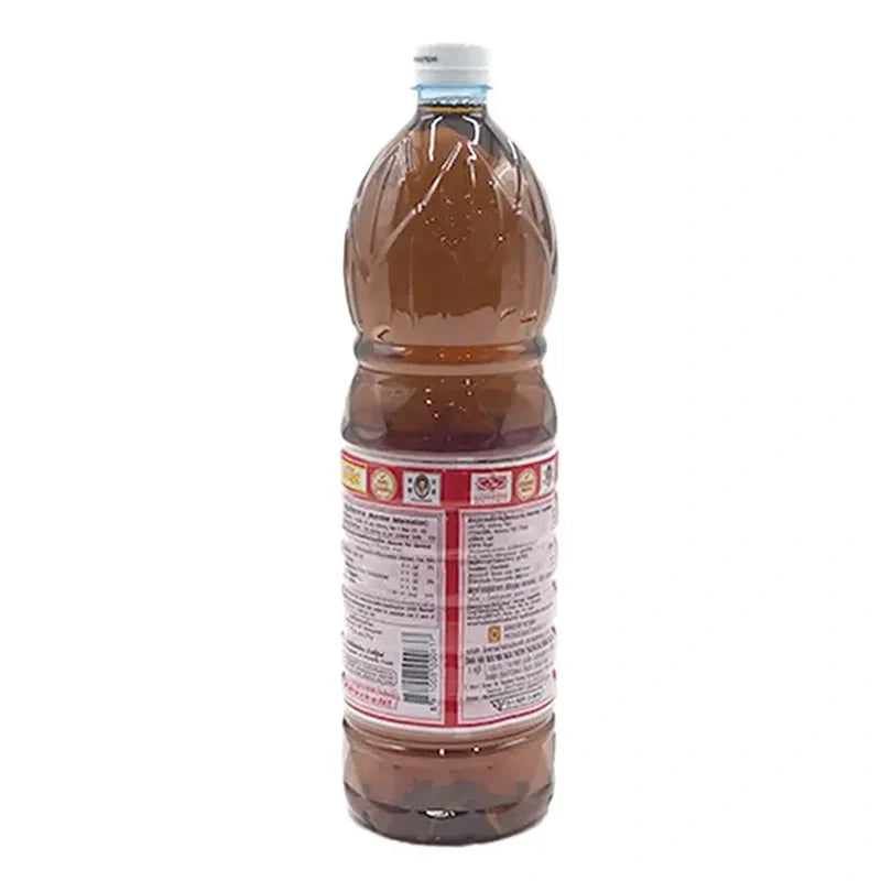 Ruamros Fish Sauce 1.5L bottle, a popular Thai dry grocery item, with a clear label and dark liquid inside.