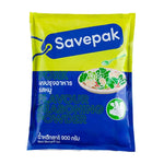 Savepak Pork Seasoning Powder 900g in a plastic jar, dry grocery product for flavorful pork dishes, by the SAVEPAK brand.