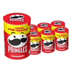 Six 42g cans of PRINGLES potato chips, crispy snack snacks in colorful packaging, ready for enjoyment.