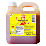 Golden Mountain Chili Sauce 3kg bottle from Golden Mountain, showing the spicy, rich chili sauce in a clear plastic container.