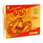 Mama Instant Noodles Shrimp Creamy Tom Yum 55g pack, dry grocery product with cooked noodles and shrimp flavor in packaging.