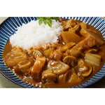 S & B spicy curry sauce mix flake with powder in a dry grocery package, ready for cooking flavorful Japanese-style curry.