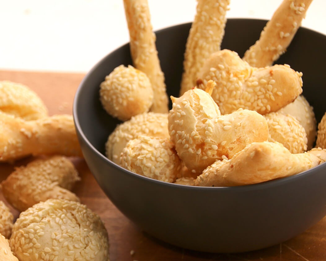Yes You Can Savoury Snack Mix in a bowl, showcasing a healthy grocery snack with crunchy, savory ingredients.
