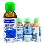 Savepak Ground Pepper 40g pack, dry grocery spice, with six containers of finely ground black pepper on a white background.