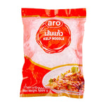 Dry 1kg package of ARO Kelp Noodles from the ARO brand, showing the unopened kelp noodle package in the image.