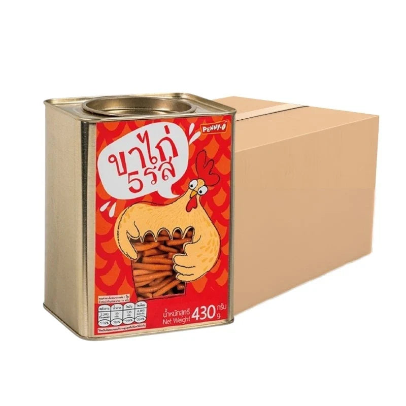 Pennyo Bread Sticks Snacks, 430g pack, showing golden crunchy bread sticks from PENNYO in a clear bag for dry grocery and snacks.