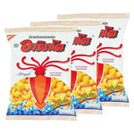 Arigato Cuttlefish Cracker snack, 50g packs, featuring crispy, seasoned cuttlefish in a dry grocery snack image.