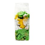 Sriwanna Coconut and Peanut Toffee, 250g, close-up of crunchy confectionery snack with coconut and peanut pieces in a clear wrapper.