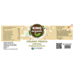 King Organic fresh dressing in a glass jar, showcasing natural ingredients and vibrant colors for healthy grocery options.