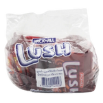 LUSH Center Filled Chocolate Chewy Candy 20.8g, close-up of the individually wrapped snack showing creamy filling and chocolate exterior