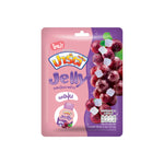 Party Jelly Grape P 6-pack, 100g each, colorful grape-flavored jelly candies for snacks and confectionery enjoyment.