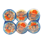 Six packs of PIPO Jelly Yogurt snack in 90g packages, colorful and chewy confectionery treats from PIPO.
