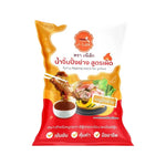 J-lek Spicy Dipping Sauce 1000g jar, thick and vibrant red sauce with chili flakes, ideal for dipping and flavoring dishes.