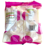 Sainsbury's marshmallows, soft and fluffy confectionery snacks in a clear bowl, showing their sweet, pastel-colored appearance.