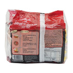 Nissin Instant Noodles Mala Flavor 60g dry grocery package with spicy noodles and seasoning packet on a white background.