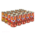 Canned Super C Chef sardines in tomato sauce and spicy flavor, 155g per can, packed in a 20-pack for dry grocery.