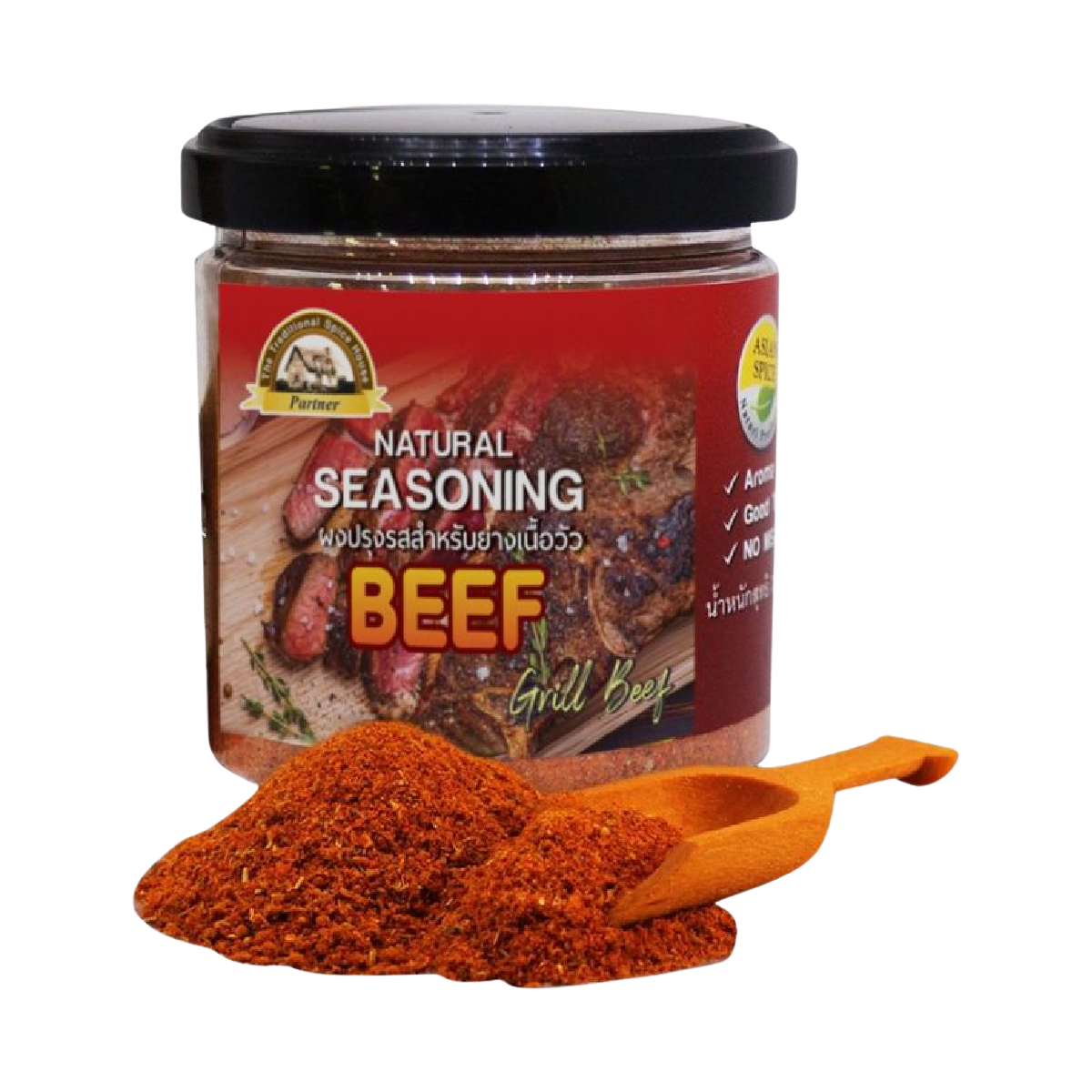 Partner Seasoning Grill Meats in a grocery package, featuring a blend of spices for flavorful grilling.