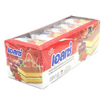 Ellse Raspberry Layer Butter Cake 15g snack, packaged in a box with 24 pieces, showcasing the moist cake with raspberry filling