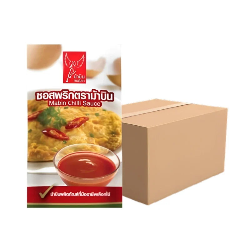 MABIN Chili Sauce 10g packet, dry grocery product with vibrant chili sauce flavor and branding details visible.