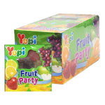 YUPI Yupi Gummy Fruit Party snack in 18g pack, colorful gummy candies shaped like various fruit pieces, dry grocery confectionery