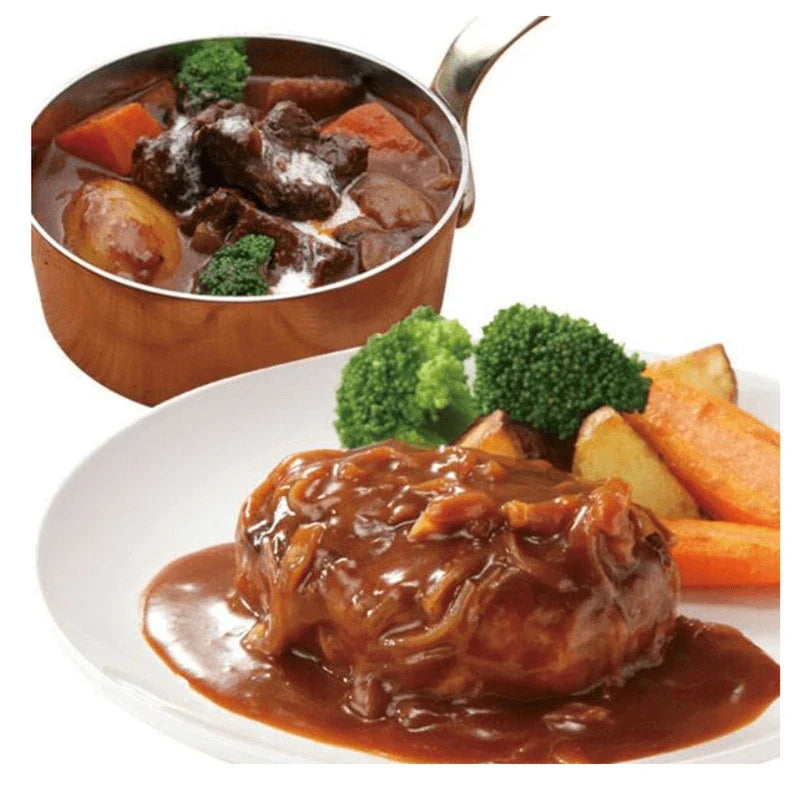 Heinz Chottodake Demi-Glace Sauce with Tomato Paste, 150g x4, dry grocery product featuring rich, dark sauce in a packaging shot.