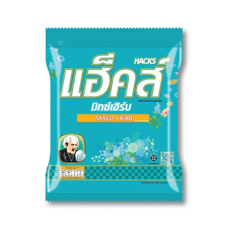 Hacks Candy Mixed Herb 270g dry grocery snack with assorted herbal candies in a resealable bag.