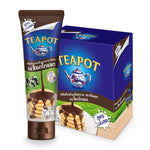 TEAPOT Squeeze Tube Choc 180g packs, dry grocery product, featuring eight tubes of chocolate in flexible squeeze packaging.
