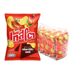 Tasto Potato Rock Chips BBQ flavor in 42g packs, stacked with vibrant packaging, part of Tasto snack and dry grocery selection.