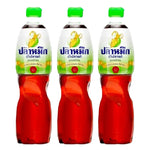 Three 700ml bottles of Squid Brand Fish Sauce in clear plastic bottles with red caps, labeled as dry grocery.