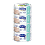 Nautilus Lite Tuna Steak in Spring Water 165g pack, showing four cans with label and metal pull tabs.