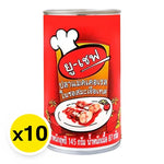 U-CHEF Mackerel in Tomato Sauce 145g can, showing the unopened can with label featuring mackerel and tomato imagery.