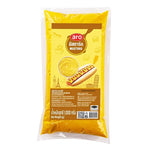 A 1kg jar of ARO Mustard in dry grocery packaging, showing the yellow mustard paste inside the ARO brand container.