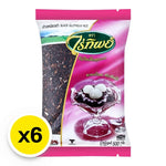 Raitip Black Glutinous Rice 500g pack, dry grocery, with six packs shown, ideal for cooking and traditional Asian dishes.