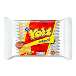 VOIZ Voiz Cracker Butter snack pack, 24g x 12, dry grocery snack with creamy butter flavor, shown in a colorful snack packaging image.