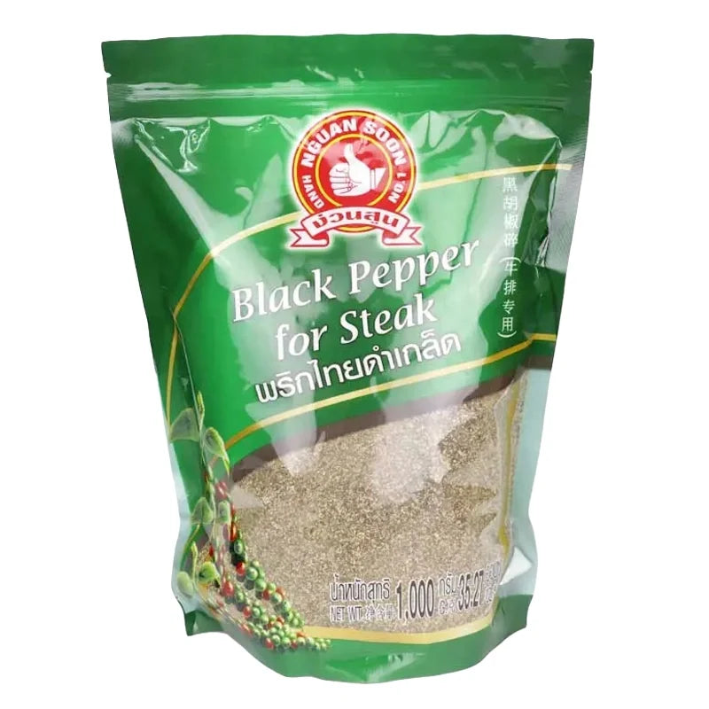 No.1 Hand Brand Black Pepper Flakes in a 1kg package, dry grocery product with black pepper flakes visible in the image.