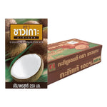 Chaokoh Coconut Milk in 250ml cartons, 36-pack, ideal for cooking and baking in dry grocery shopping.