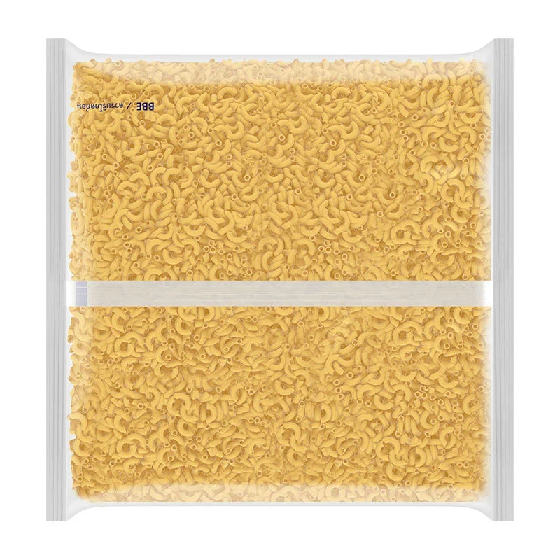 Dry grocery image of Best Foods Elbow Macaroni 2.5kg package, showing a large bag of dry pasta from the Best Foods brand.