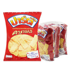 Party sweet potato chips coated with butter caramel, 48g x3, snack confectionery with crispy chips and rich caramel flavor.