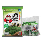 Taokaenoi Fried Seaweed Classic snack packs, 10g x6, crispy dried seaweed snacks in colorful packaging, ideal for dry grocery and snacks