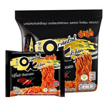 Pack of four Mama Oriental Kitchen Hot Korean instant noodles, 85g each, in dry grocery packaging with spicy flavor.