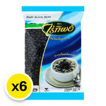 Raitip Black Beans 500g pack, dry grocery product, showing black beans in clear packaging with branding.