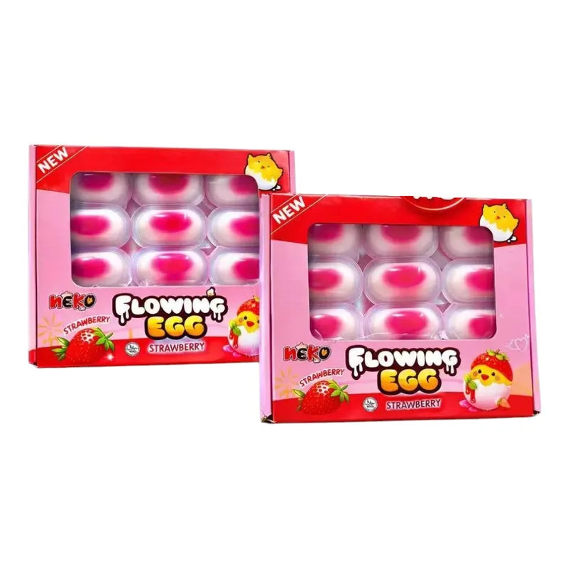 Neko-Kukki Flowing Egg snack from Neko-Kukki featuring a colorful, flowing confectionery egg with a glossy finish.