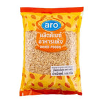 Aro slivered almonds in 1kg bag, dry grocery product, close-up of sliced almonds on a white background