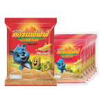 Cornpuff Corn Chips 16g snack pack, crispy yellow corn chips in a colorful snack image, ideal for dry grocery and confectionery.
