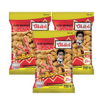 KOHKAE Kohkae Khokae Peanut snack 95g, three packs, dry grocery snack featuring roasted peanuts in a colorful package