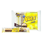 VOIZ Voiz Crunch Choco Crispy snack pack, 21g x12, dry grocery product with crunchy chocolate crispy cereal pieces.