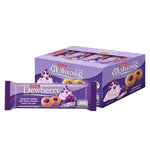 Dewberry Cookies 27g snack pack, dry grocery confectionery with crispy, sweet cookies in a colorful packaging.