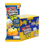 Mini Roller Coaster Extrude Cheese snacks, 14g x12 packs, crispy dry grocery confectionery by ROLLER COASTER.