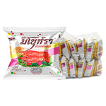 Manora Fried Prawn Crackers 10g x12, crispy seafood snack in colorful packaging, ideal for dry grocery and snack lovers.