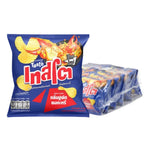 Tasto Potato Rock Chips Crab Curry flavor, 11g snack packs, crispy potato chips with crab curry seasoning, 12-pack, dry grocery snack
